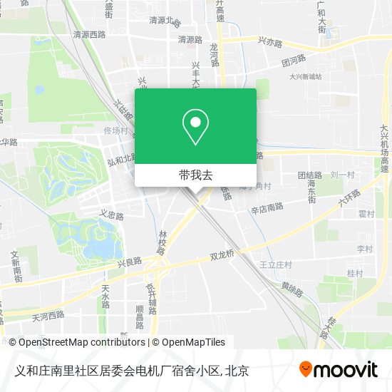 义和庄南里社区居委会电机厂宿舍小区地图