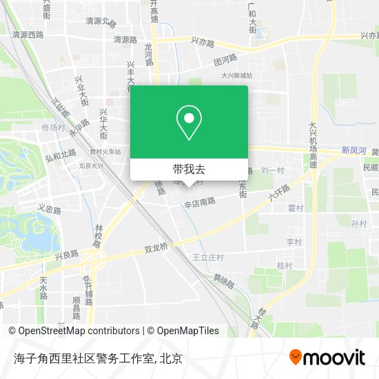 海子角西里社区警务工作室地图