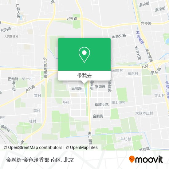 金融街·金色漫香郡-南区地图