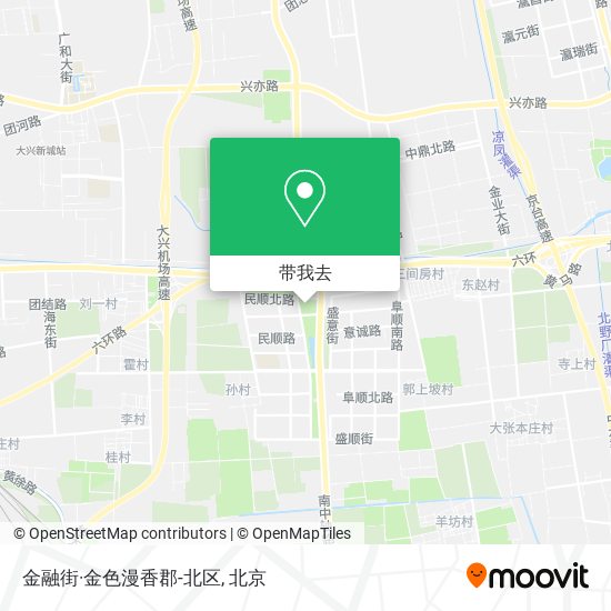 金融街·金色漫香郡-北区地图