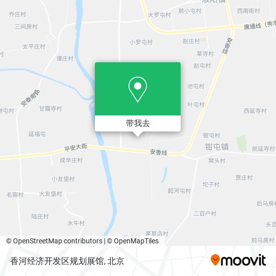 香河经济开发区规划展馆地图