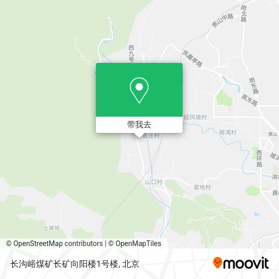长沟峪煤矿长矿向阳楼1号楼地图