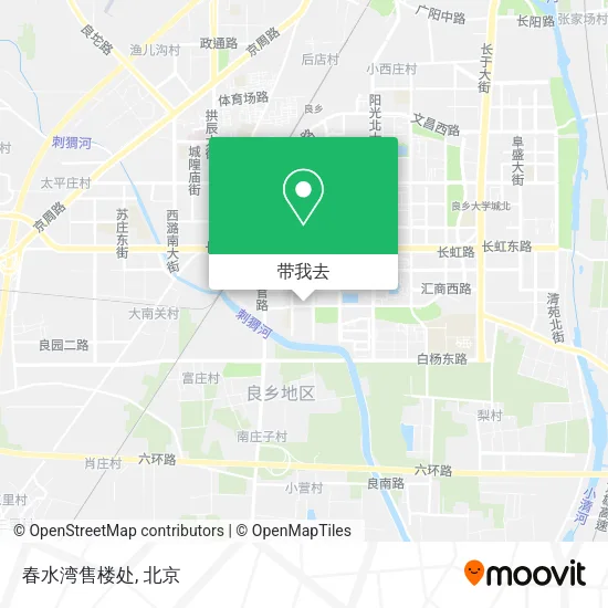 春水湾售楼处地图