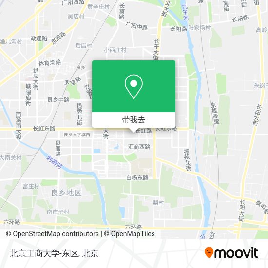 北京工商大学-东区地图