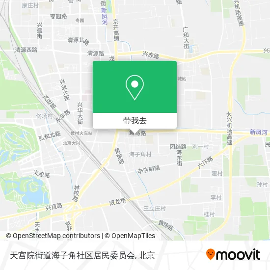 天宫院街道海子角社区居民委员会地图