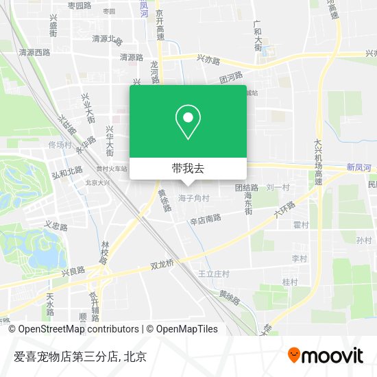爱喜宠物店第三分店地图