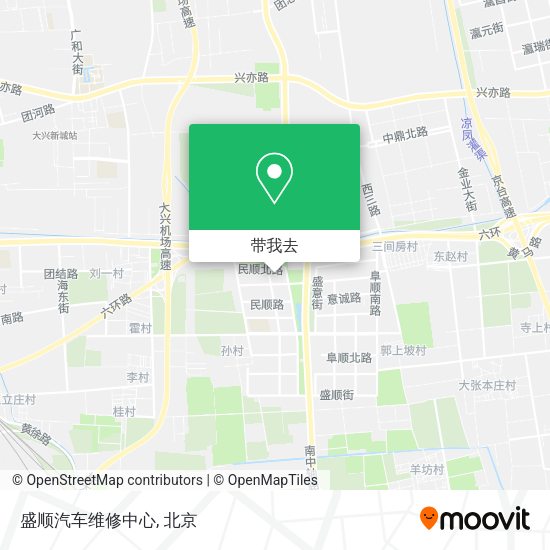 盛顺汽车维修中心地图