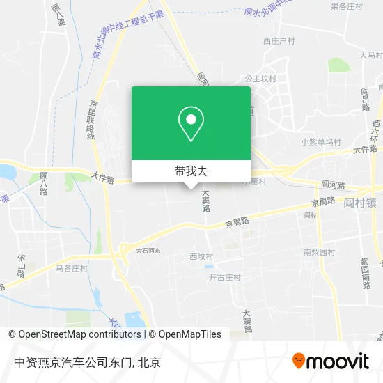 中资燕京汽车公司东门地图