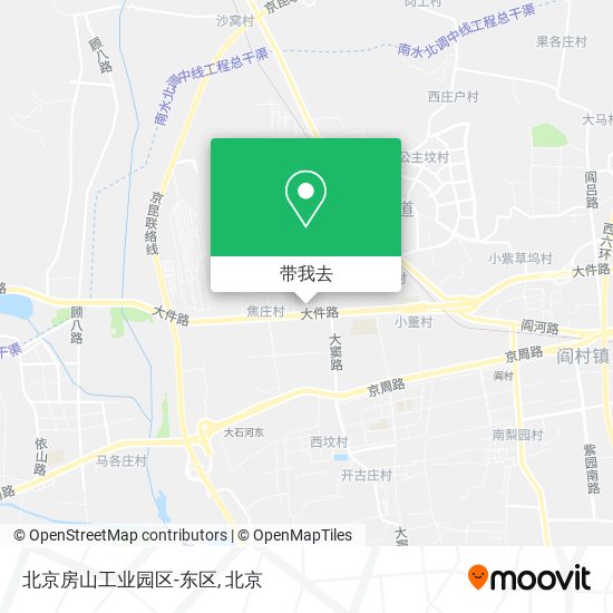 北京房山工业园区-东区地图
