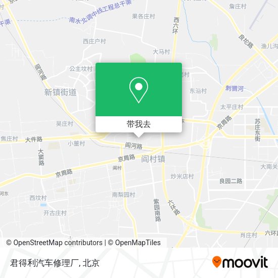君得利汽车修理厂地图