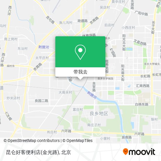 昆仑好客便利店(金光路)地图