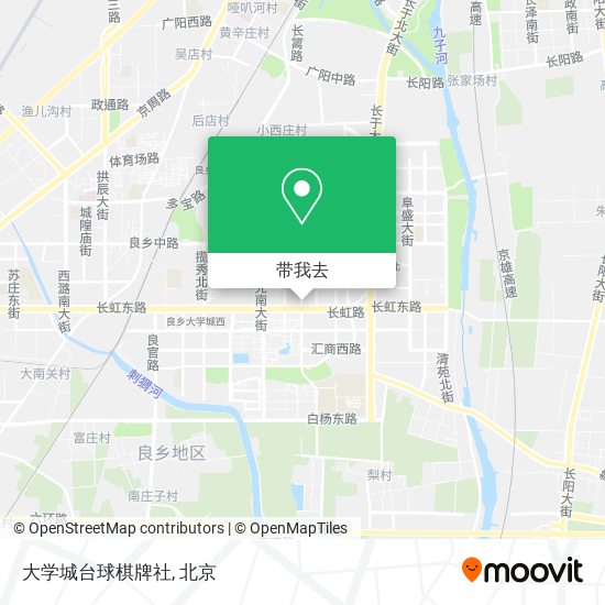 大学城台球棋牌社地图