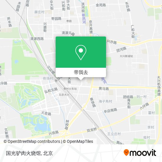 国光驴肉火烧馆地图