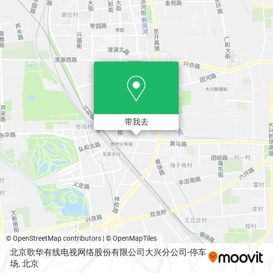 北京歌华有线电视网络股份有限公司大兴分公司-停车场地图
