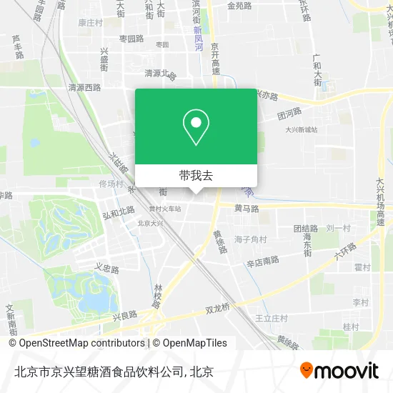 北京市京兴望糖酒食品饮料公司地图
