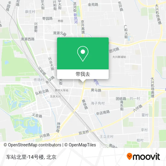 车站北里-14号楼地图