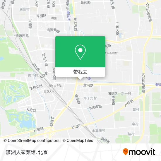 潇湘人家菜馆地图