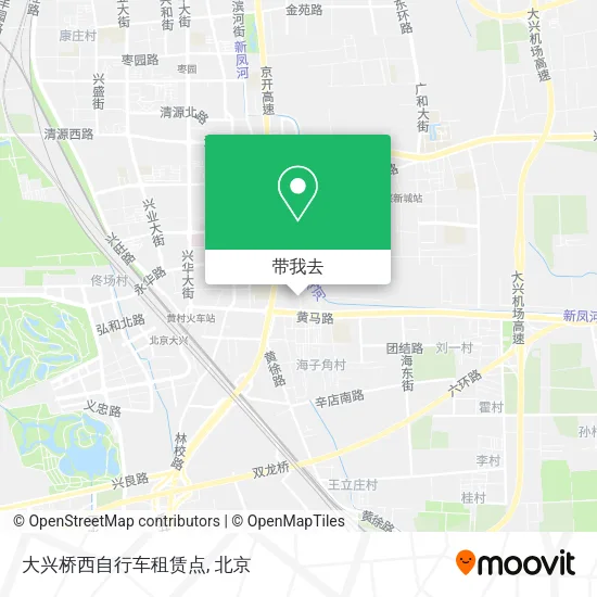 大兴桥西自行车租赁点地图