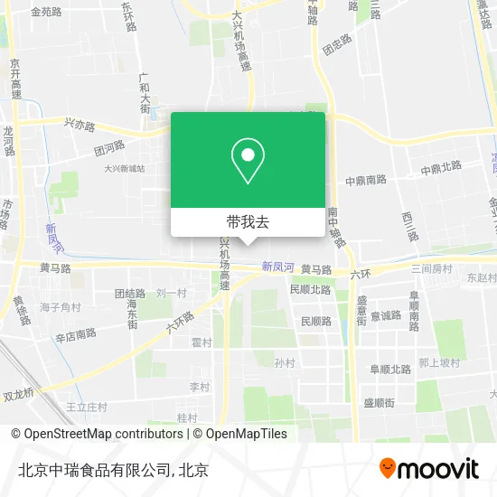 北京中瑞食品有限公司地图