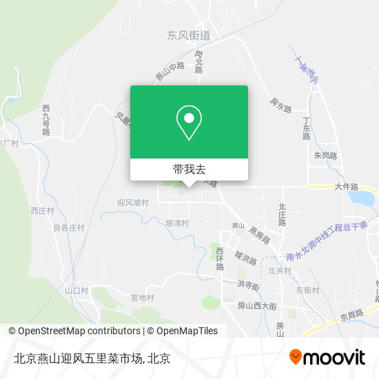 北京燕山迎风五里菜市场地图
