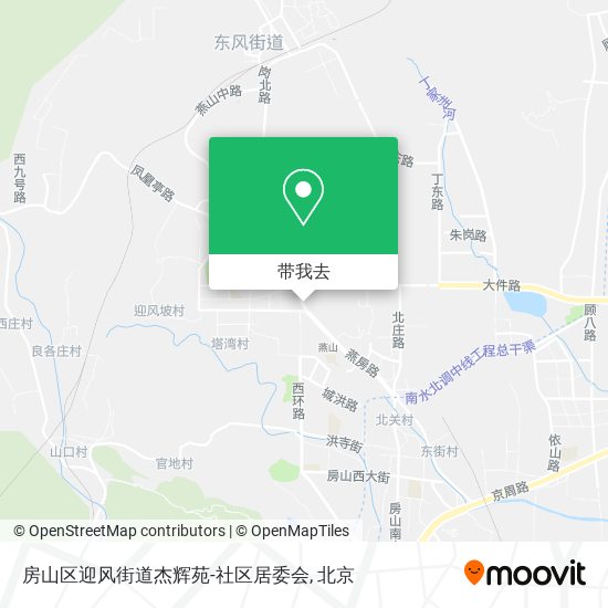 房山区迎风街道杰辉苑-社区居委会地图