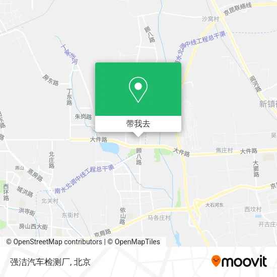 强洁汽车检测厂地图