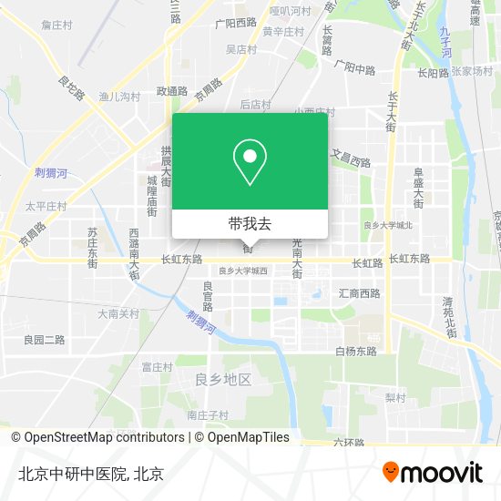 北京中研中医院地图