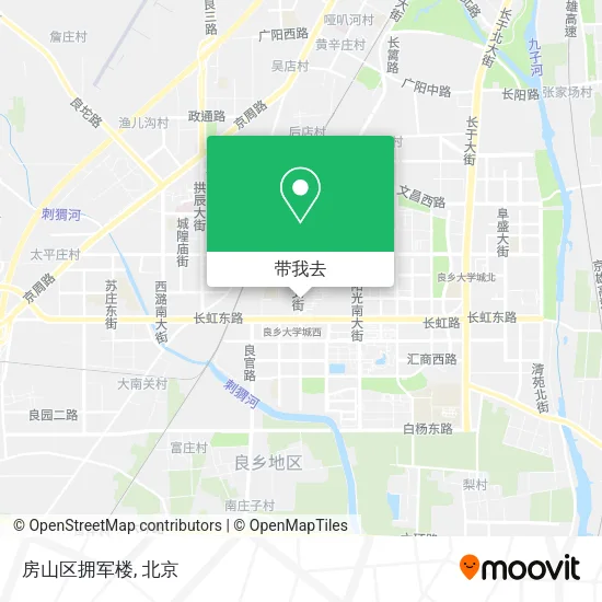 房山区拥军楼地图