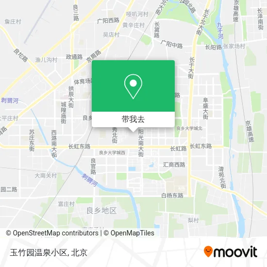 玉竹园温泉小区地图