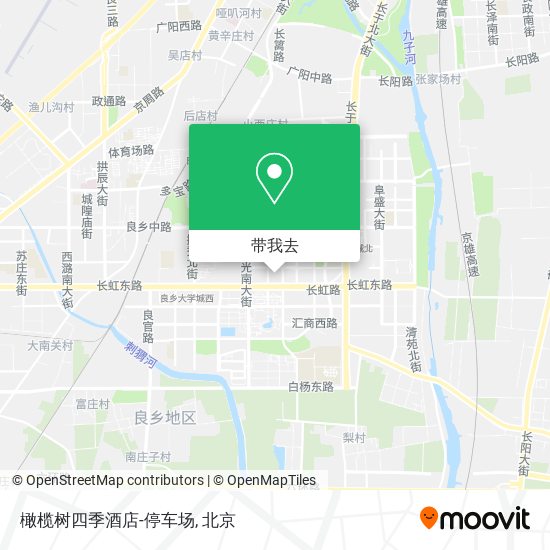 橄榄树四季酒店-停车场地图
