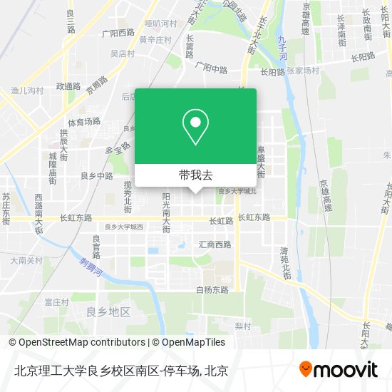 北京理工大学良乡校区南区-停车场地图