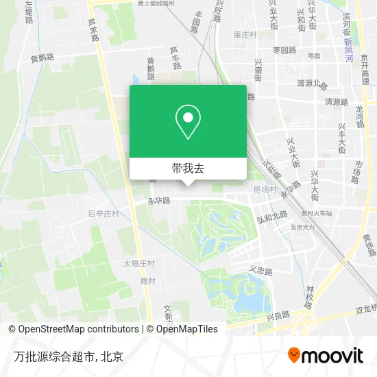 万批源综合超市地图