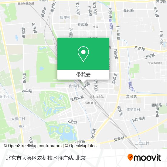 北京市大兴区农机技术推广站地图