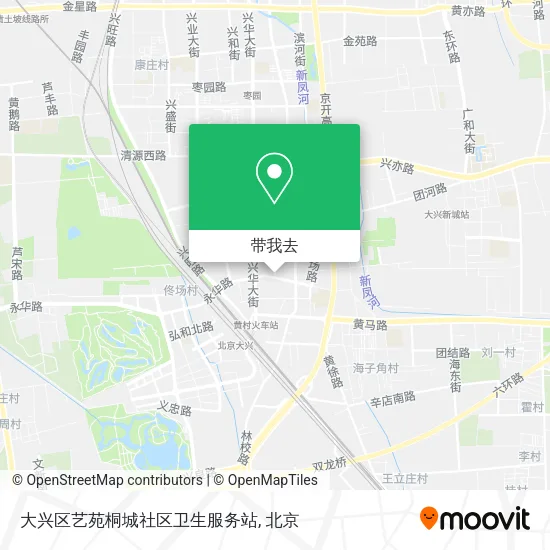 大兴区艺苑桐城社区卫生服务站地图