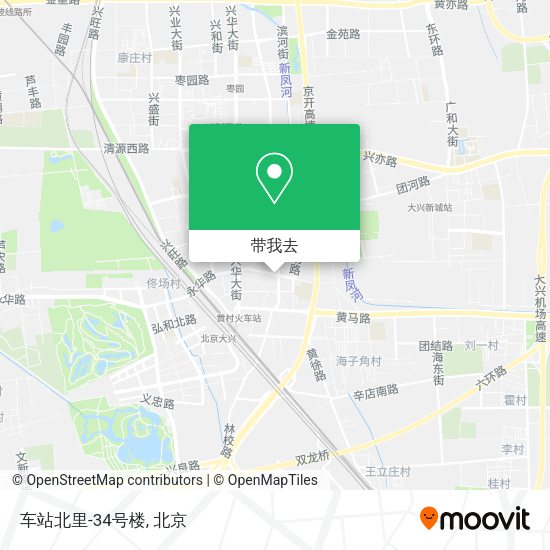 车站北里-34号楼地图