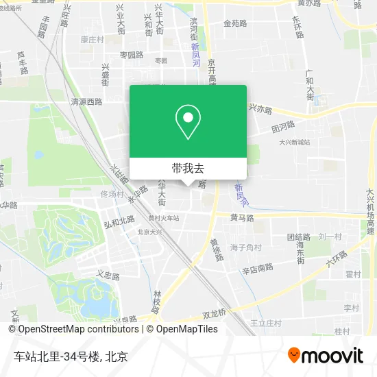 车站北里-34号楼地图