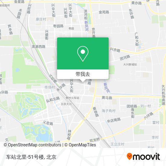车站北里-51号楼地图