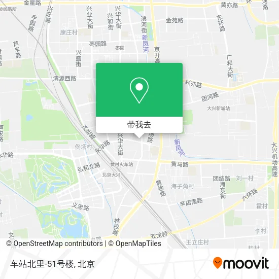 车站北里-51号楼地图