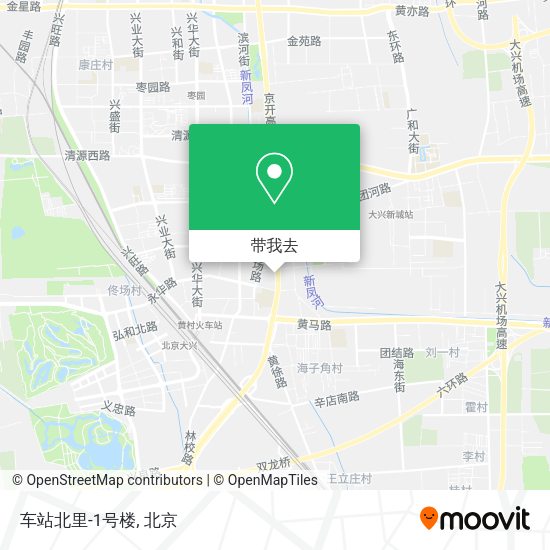 车站北里-1号楼地图
