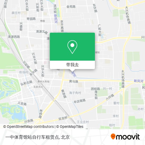 一中体育馆站自行车租赁点地图
