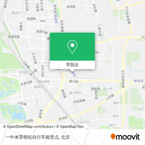 一中体育馆站自行车租赁点地图