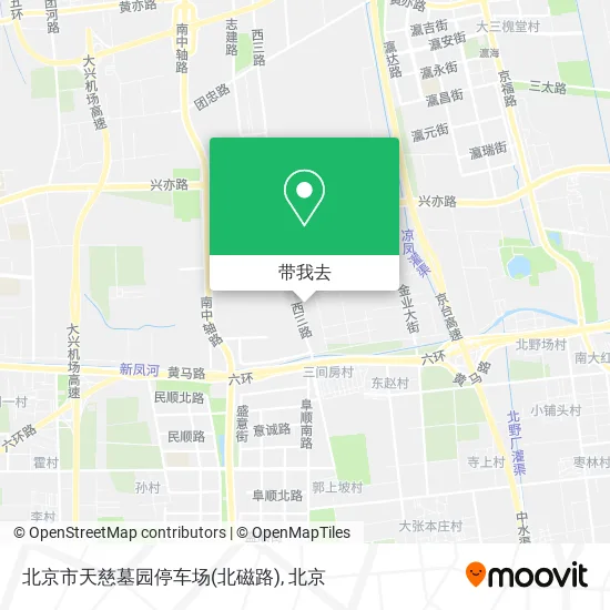 北京市天慈墓园停车场(北磁路)地图