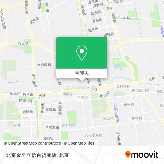 北京金星立信百货商店地图