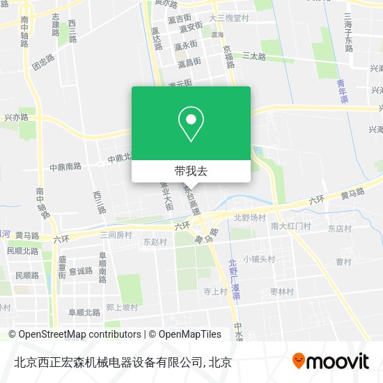 北京西正宏森机械电器设备有限公司地图