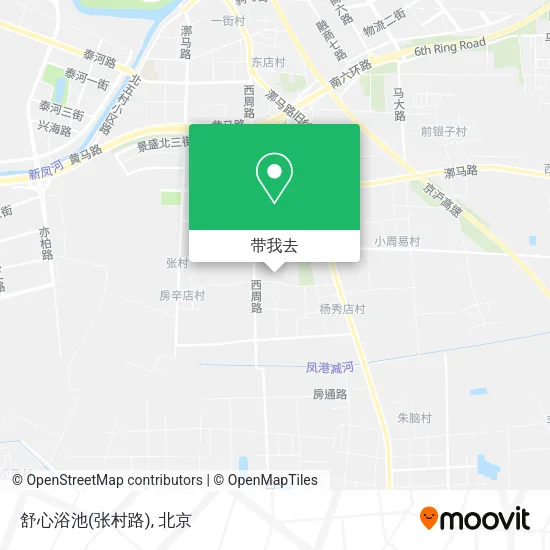 舒心浴池(张村路)地图
