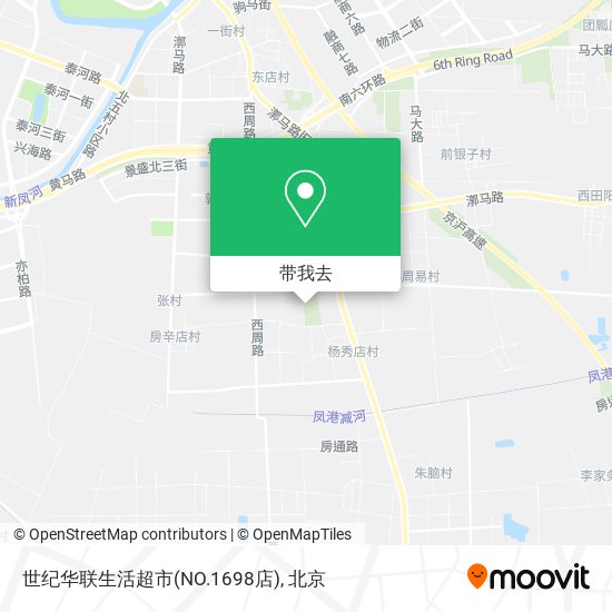 世纪华联生活超市(NO.1698店)地图