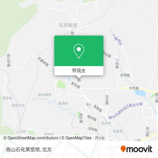 燕山石化展览馆地图