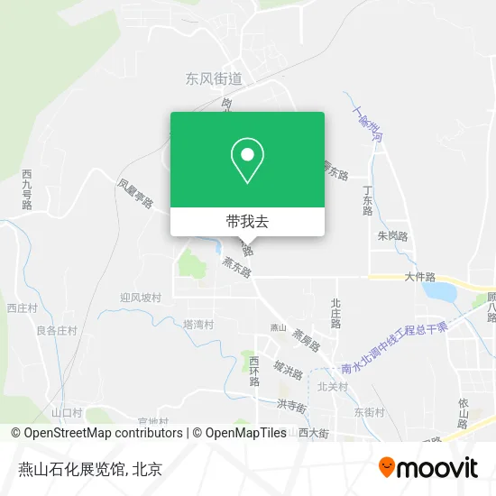 燕山石化展览馆地图