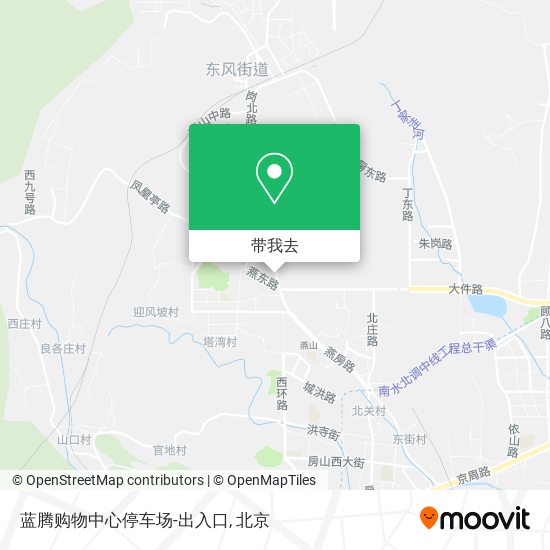 蓝腾购物中心停车场-出入口地图