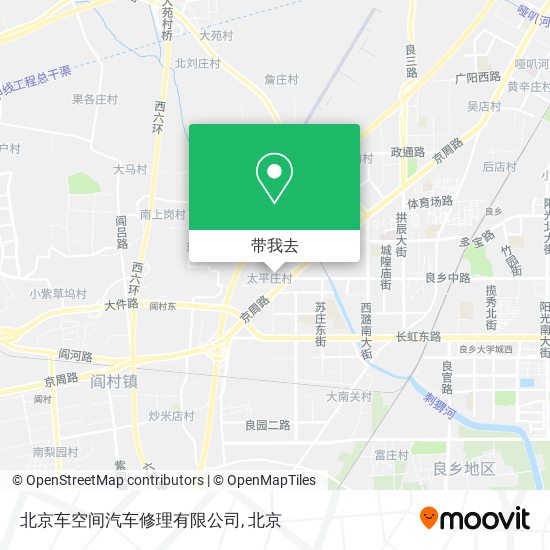 北京车空间汽车修理有限公司地图